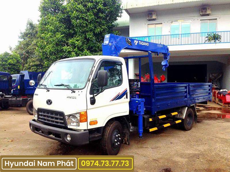 Xe Tải Hyundai Đô Thành HD99 Gắn Cẩu Tadano 3 Tấn 3 Đoạn